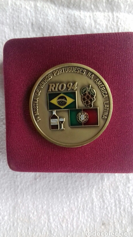 Medallas tem&aacute;ticas: Medalla Conmemorativa 1&ordf; mostra de vinhos portugueses na Am&eacute;rica Latina. R&iacute;o 94.