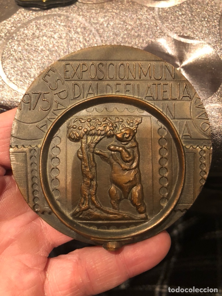 Thematic medals: Medalla gran tama&ntilde;o exposici&oacute;n filatelia 1975