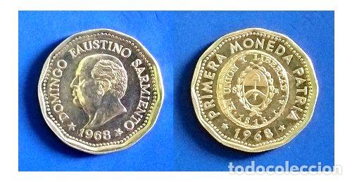 M&eacute;dailles th&eacute;matiques: monedas argentinas 1968 25 pesos cj279 y 280 mb