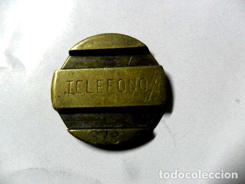 M&eacute;dailles th&eacute;matiques: entel cospel ficha telefonica bronce telefono n 378