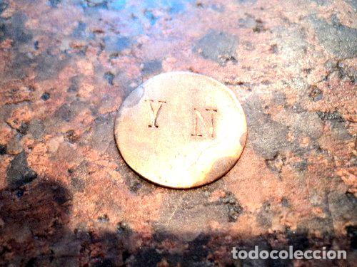 Medalhas tem&aacute;ticas: ficha de estancia lata de esquila pseudo yn moneda criollo