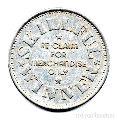 Medalhas tem&aacute;ticas: ficha token de juegos fun factrory usa de aluminio