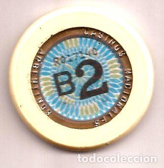 Medalhas tem&aacute;ticas: ficha de casinos argentinos