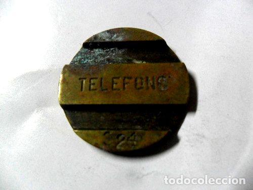 M&eacute;dailles th&eacute;matiques: entel cospel ficha telefonica bronce telefono n 324