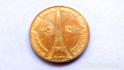 Medallas tem&aacute;ticas: ficha torre eiffel paris francia - Foto 1