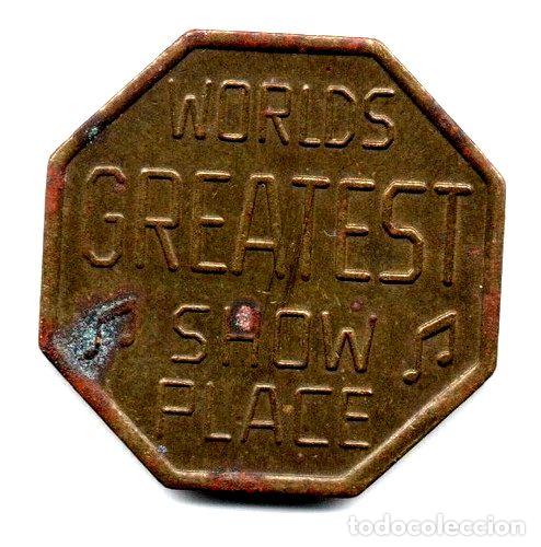 Thematic medals: ficha token del show world center greatests p usa nueva york