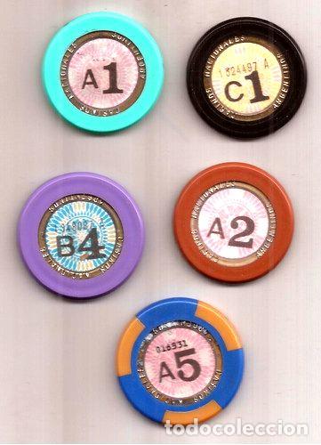 Medallas tem&aacute;ticas: 5 fichas diferentes de casinos