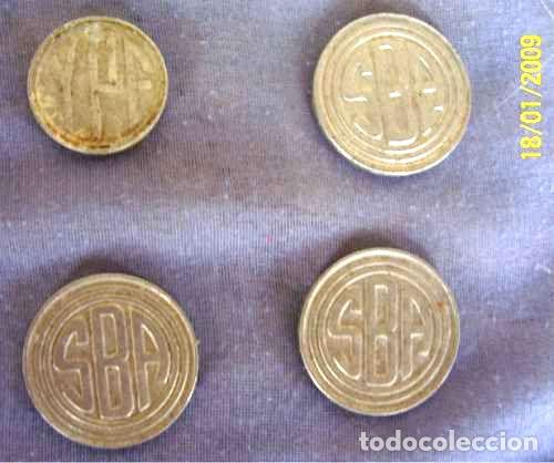 Medallas tem&aacute;ticas: 5 fichas de subte grandes