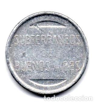 Medallas tem&aacute;ticas: cospel de subte antiguo