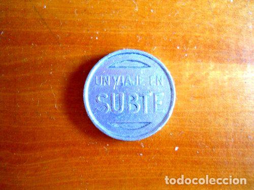 Medallas tem&aacute;ticas: cospel moneda ficha un viaje en subte transportes de bs as