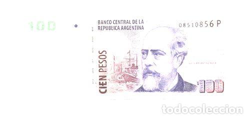 Medallas tem&aacute;ticas: billete de 100 pesos roca serie p