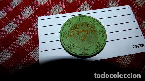 Medallas tem&aacute;ticas: ficha roulette 7