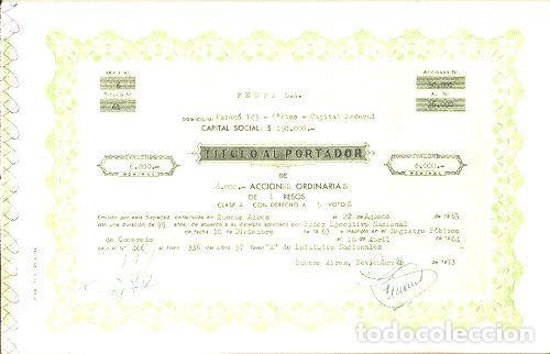 Thematische Medaillen: titulo al portador fedra 6000 1963