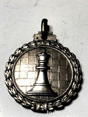Thematische Medaillen: antigua medalla ajedrez