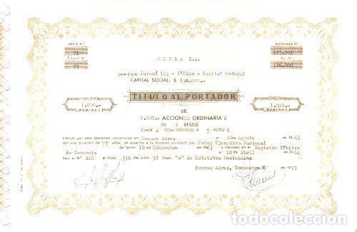 Thematische Medaillen: titulo al portador fedra 1000 1963