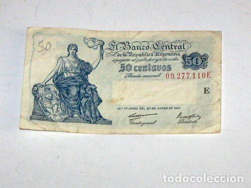 Thematische Medaillen: billete de 050 ley 12962 de 1947