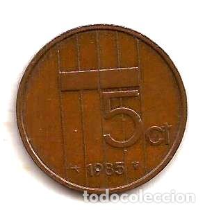 Medallas tem&aacute;ticas: holanda moneda de 5 cents ano 1985 - Foto 1