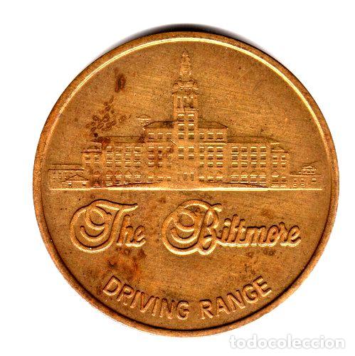 Thematische Medaillen: medalla ficha the biltmore area de practica de golf usa