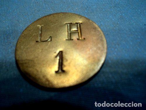 Thematische Medaillen: ficha de estancia lata de esquila lh 1 pseudo moneda