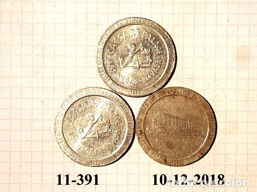M&eacute;dailles th&eacute;matiques: ficha juego 3 diferentes casino