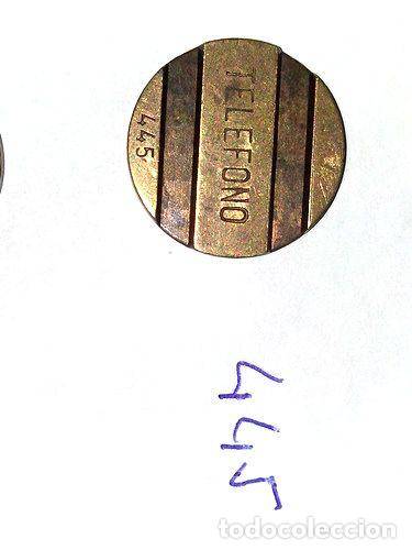 Thematic medals: cospel ficha telefono antigua entel numero 445