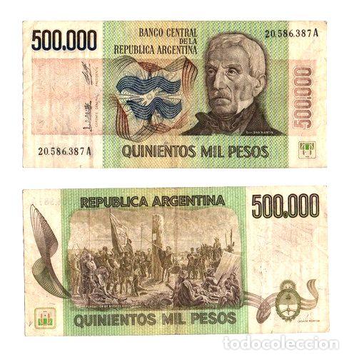 Thematic medals: billete 500000 1980 bot 2507 b