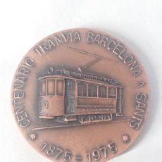 Medallas temáticas: MEDALLA CENTENARIO TRANVIA BARCELONA A SANTS 1875-1975 EXPOSICION CIRCULO FILATELICO Y NUMISMATICO. Lote 245633025