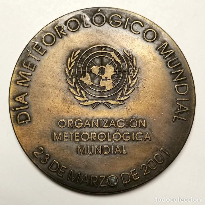 Thematische Medaillen: NUMULITE F0027 Medalla D&iacute;a meteorol&oacute;gico mundial Meteorolog&iacute;a 2001 Tiempo Clima Agua
