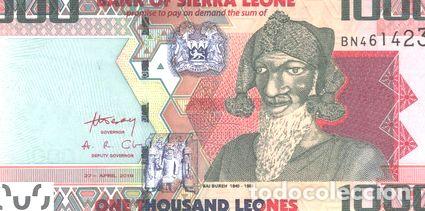 Thematische Medaillen: sierra leona billete de 1000 leones ano 2010 pick 30 unc
