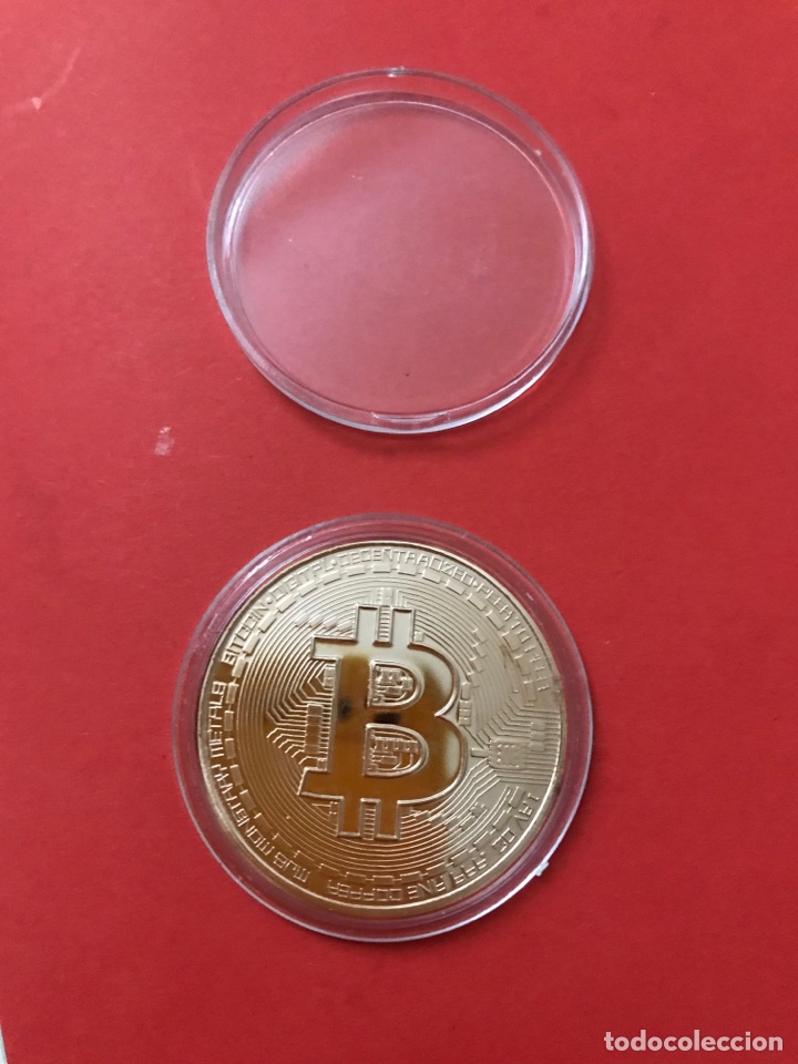 M&eacute;dailles th&eacute;matiques: EXCELENTE MONEDA ORO ROSA COBRIZA 24KT U.S.A BITCOIN CALIDAD PROOF EN SU CAPSULA PROTECTORA