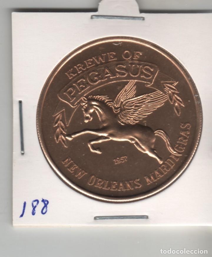 M&eacute;dailles th&eacute;matiques: MEDALLA,FICHA,TOKEN KREWE OF PEGASUS NEW ORLEANS MARDI GRAS