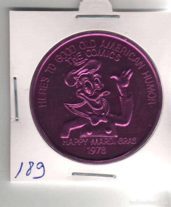 M&eacute;dailles th&eacute;matiques: MEDALLA,FICHA,TOKEN PATO DONALS NEW ORLEANS MARDI GRAS