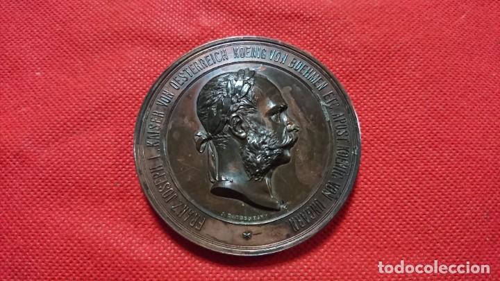Medallas temáticas: MEDALLA AUSTRIA-HUNGRÍA FRANZ JOSEPH 1873, BRONCE, 7 CM DE DIÁMETRO - Foto 1 - 253353700