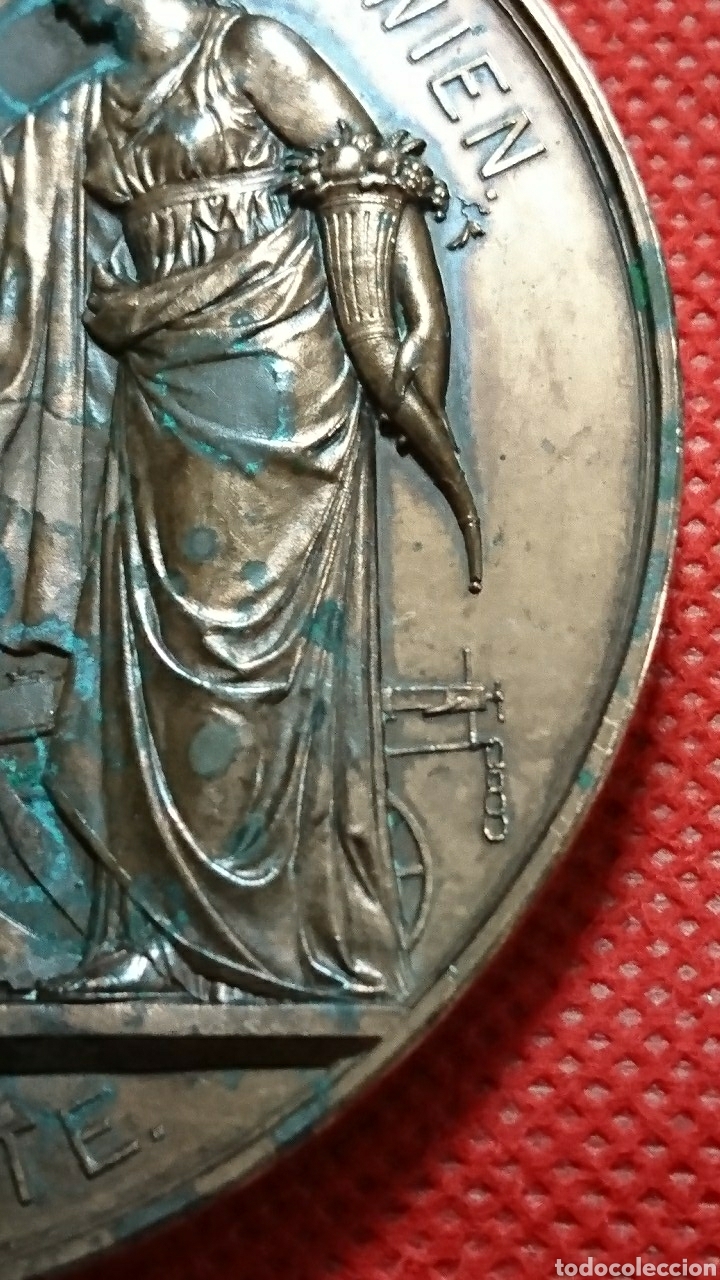 Medallas temáticas: MEDALLA AUSTRIA-HUNGRÍA FRANZ JOSEPH 1873, BRONCE, 7 CM DE DIÁMETRO - Foto 6 - 253353700