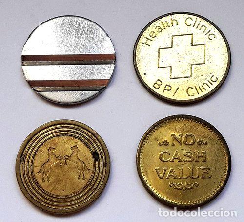 M&eacute;dailles th&eacute;matiques: 4 fichas varias tokens juegos