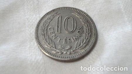 Medaglie tematiche: moneda de 10 uruguay 1953 centesimos