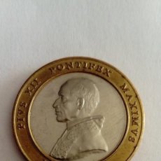 Medallas temáticas: MONEDA DEL VATICANO AL PAPA PIUS XII PONTIFEX MAXIMUS 1939 - 1958