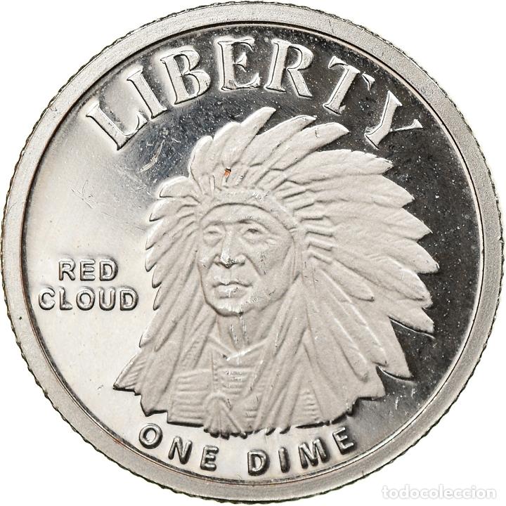 Medaglie tematiche: [#831957] Estados Unidos de Am&eacute;rica, medalla, Red cloud, 2011, Fantaisy items BE, FDC