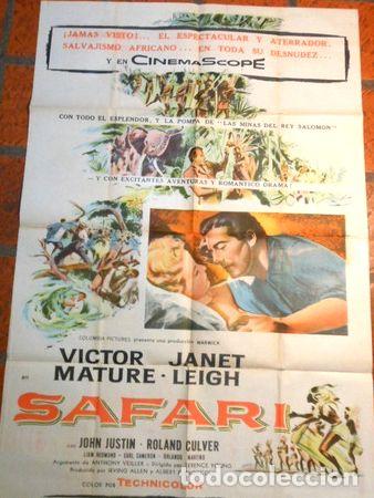 M&eacute;dailles th&eacute;matiques: afiche de cine safari janet leigh