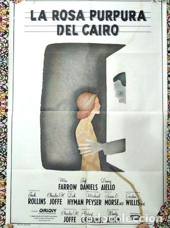 M&eacute;dailles th&eacute;matiques: afiche la rosa purpura del cairo woody allen 1985 cine