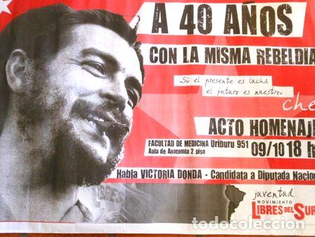Medallas tem&aacute;ticas: afiche politico che guevara medidas 65x92cm