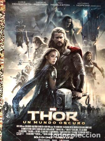 Medallas tem&aacute;ticas: afiche thor un mundo oscuro original cine