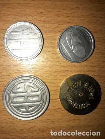 Medalhas tem&aacute;ticas: lote 4 fichas argentinas