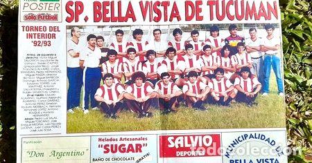 Medalhas tem&aacute;ticas: mini poster de sportivo bella vista de tucuman ano 1992 93