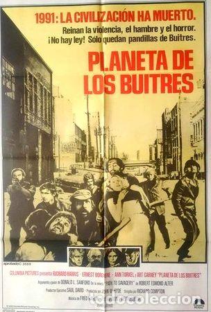 Medalhas tem&aacute;ticas: antiguo afiche poster original d cine planeta de los buitre