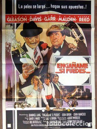 Medalhas tem&aacute;ticas: antiguo afiche poster original de cine enganame si puedes