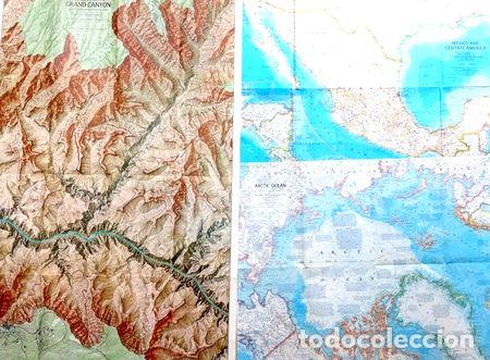 Medalhas tem&aacute;ticas: 3 mapas america central polo artico canon colorado nat geo