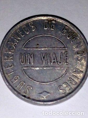 Medallas tem&aacute;ticas: ficha de subte buenos aires argentina - Foto 1