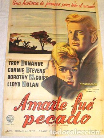 Thematic medals: afiches de cine antiguos con troy donahue
