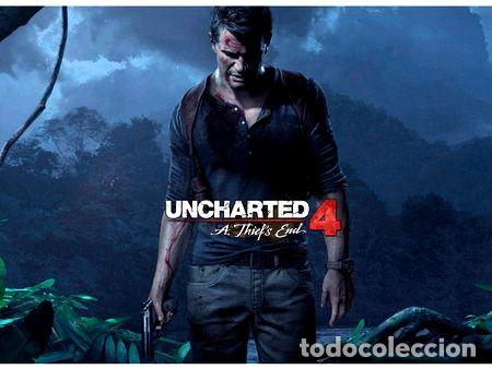 M&eacute;dailles th&eacute;matiques: poster juego uncharted 4 47x32cm 250grms